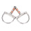 Horse Tool Accessory: 5" Stainless Steel Dee Bit Snaffle with Copper Rollers 3