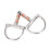 Horse Tool Accessory: 5" Stainless Steel Dee Bit Snaffle with Copper Rollers 13