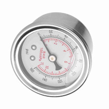 0-160 PSI/Bar Liquid Filled Car Fuel Pressure Regulator Gauge Meter