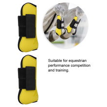 Horse Jumping Leg Boots Support Wraps, Yellow, 25x11.8cm