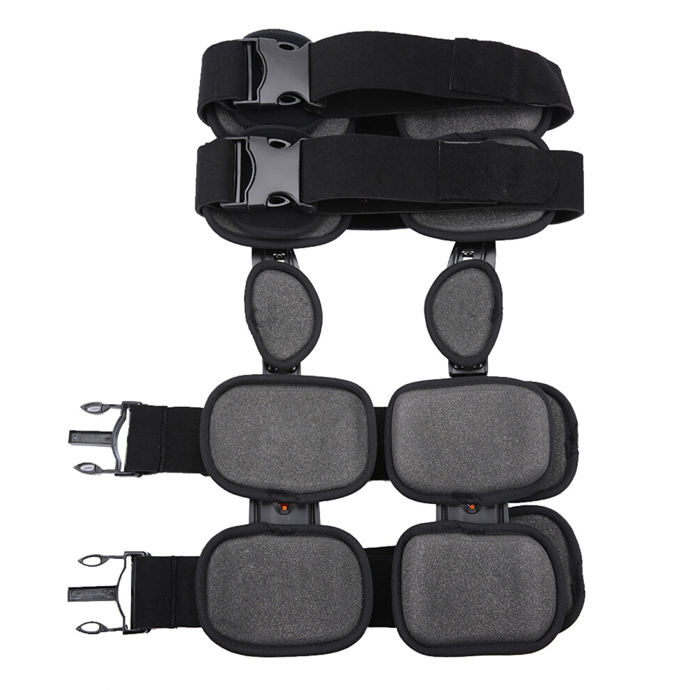 Adjustable Knee Support Brace Fracture Fixation 46cm Black