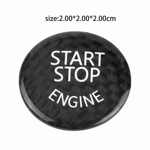 Carbonfaser-Startknopfabdeckung X6 E72 Schwarz 3,0 g 1