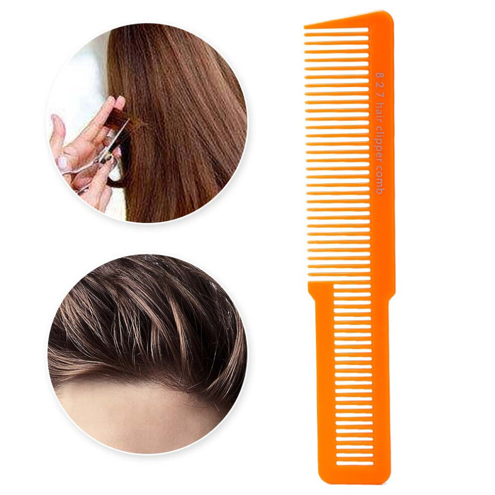 Unisex Orange Hairdresser & Barber Comb For Hair Clipping - Bright Precision Cutting