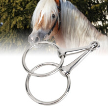 Stainless Steel Horse Snaffle Bit Hollow Jointed 65mm Ring