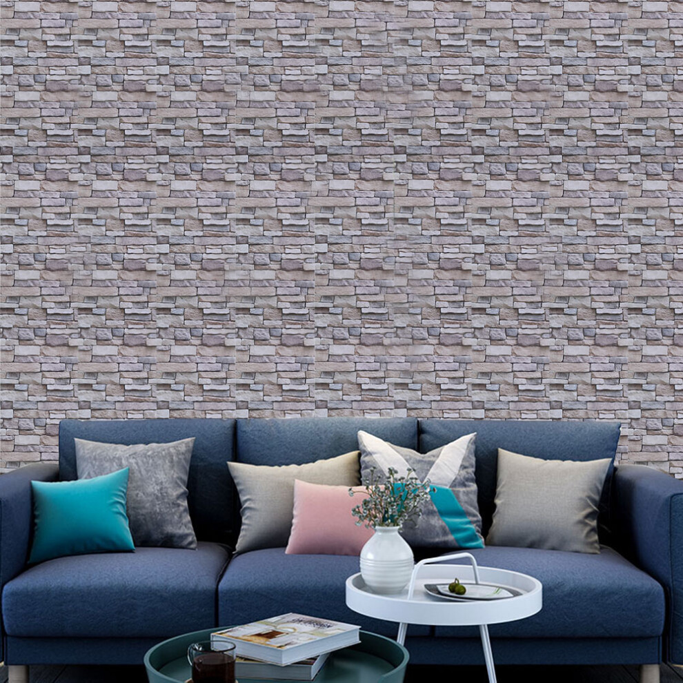 Realistic 3D Brick Pattern Self-Adhesive Wallpaper For Smooth Surfaces 6911363174021