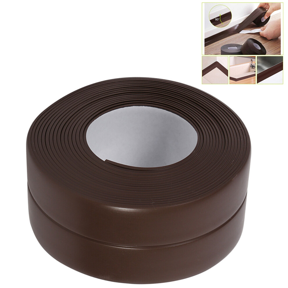 Sealing Strip For Bathroom & Kitchen Sink Basin Edge Brown 38Mm X 3.2M 8041363172906