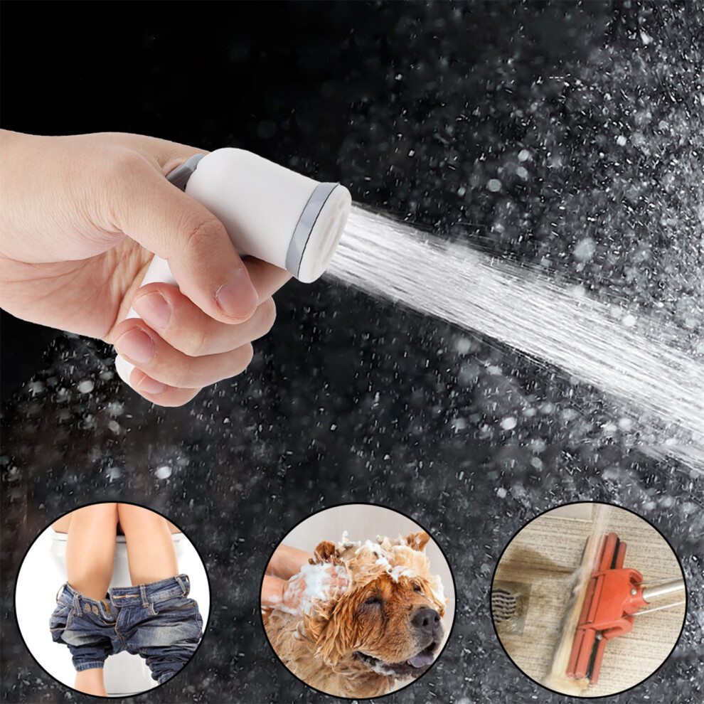 White/Black Durable Handheld Bidet Sprayer For Private Hygiene Car & Pet Cleaning