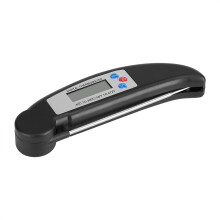 Wasserdichtes Digitalthermometer mit Sofortanzeige für Fleisch, Grillen, Backen und Kochen mit klappbarer Sonde und klarem Display. Ideal zum