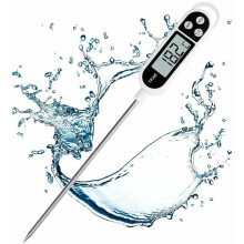 Wasserdichtes und robustes digitales Kochthermometer, ultraschnelle Sofortmessung zum Grillen und Backen, zuverlässiges Material mit gut lesbarem