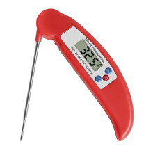 Sofort ablesbares Lebensmittelthermometer, präzise Temperaturanzeige mit Hintergrundbeleuchtung, ergonomischer Griff zum Kochen und Backen