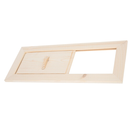 Easy Install Sauna Air Vent Grille - Strong Hemlock with Adjustable Aperture