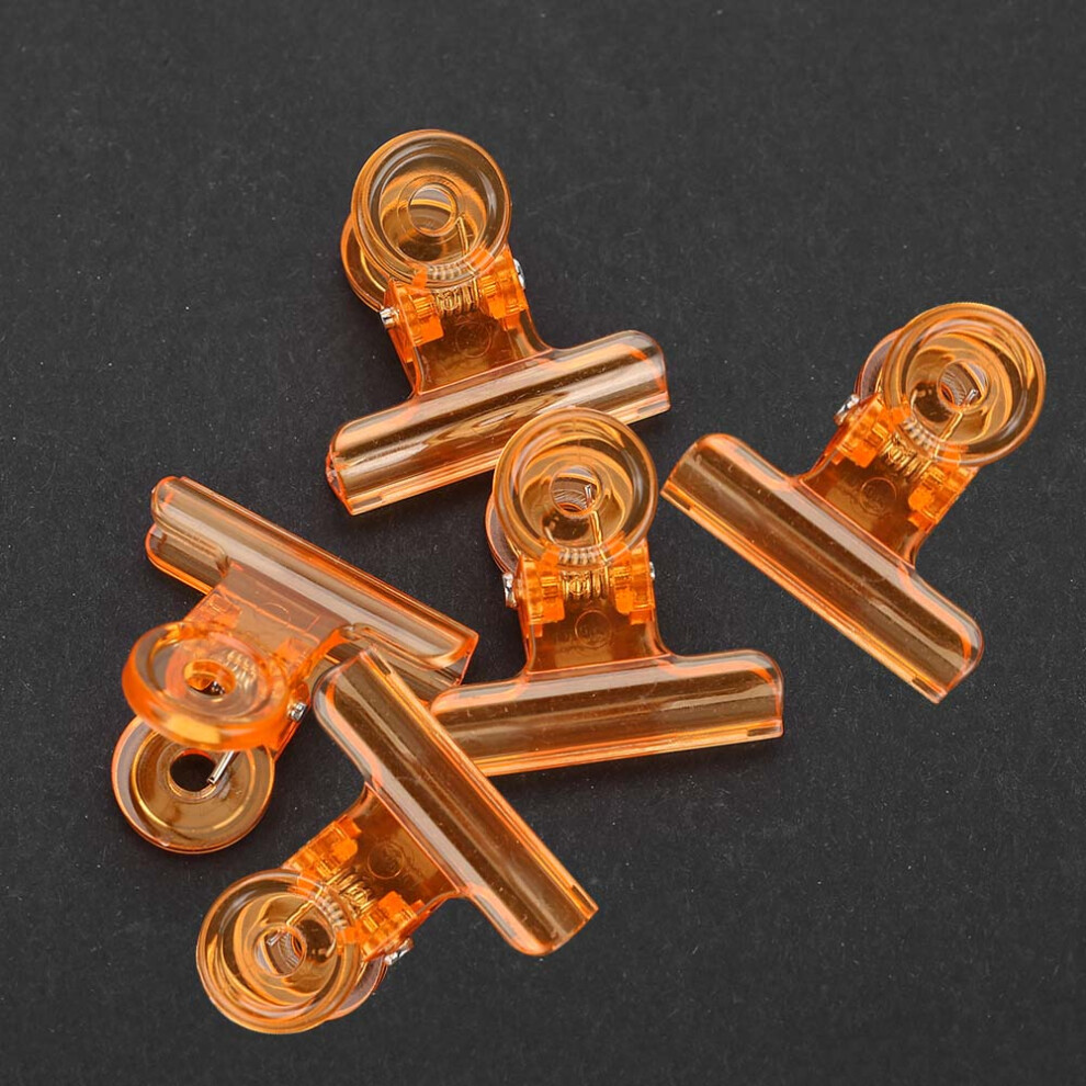 Nail Art Accessories 5pcs C Curve Extension Clips Plastic Manicure Tools Orange