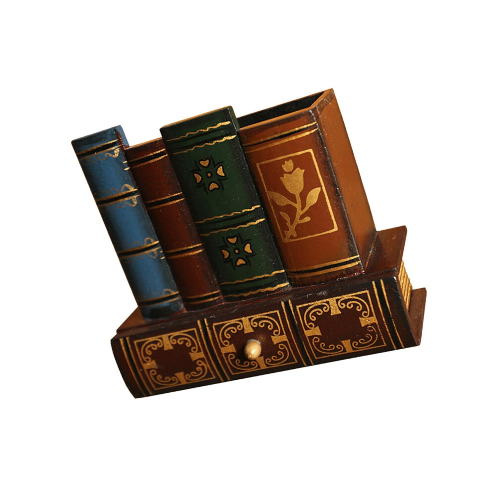 (S) Vintage Pen Desk Organizer With Drawer Well Organized And Unique-image-OPC-PN5TYZG-NEW