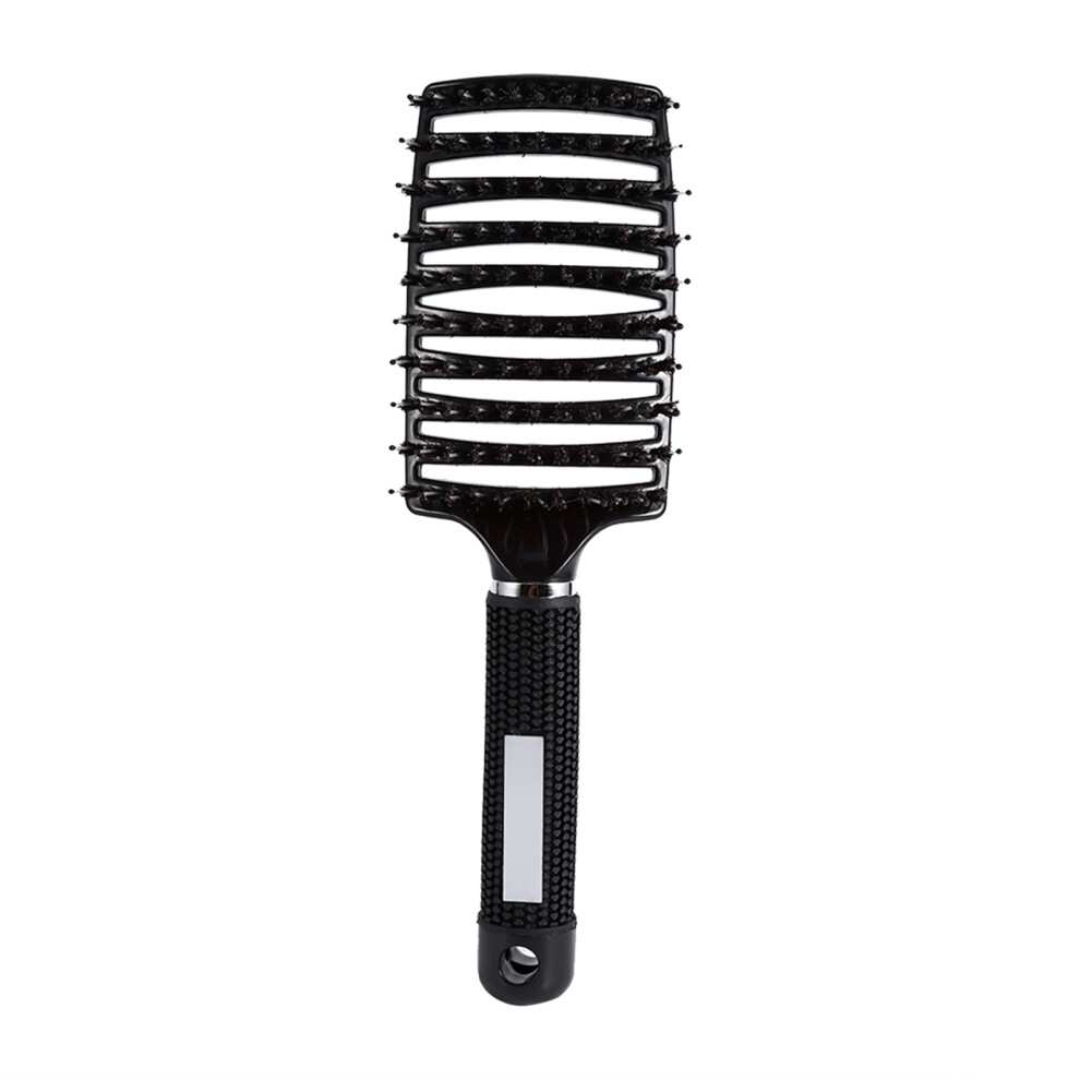 Unisex Black Arched Design Hair Comb For Improved Blood Circulation