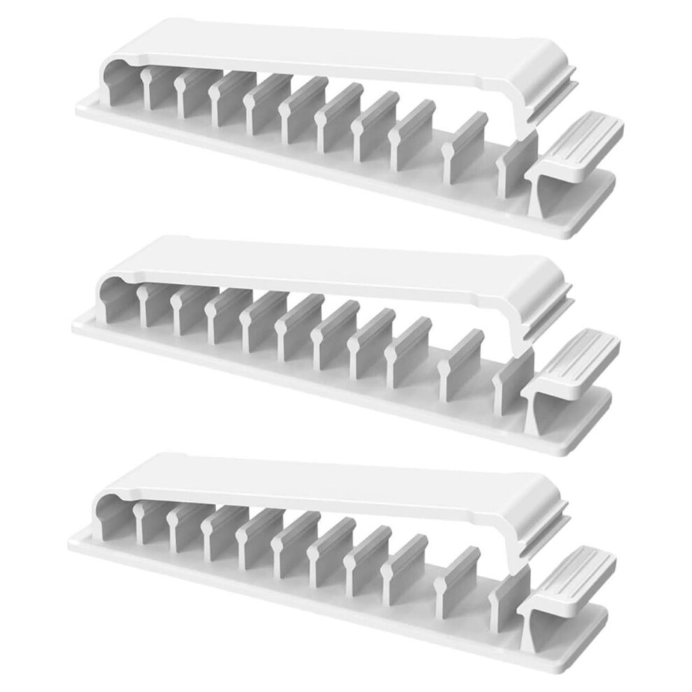 Selfadhesive Cable Clips 3Pack Desk Cord Management Wire Holder For Data Earphone Network Cables Office Home Use 9105992271313