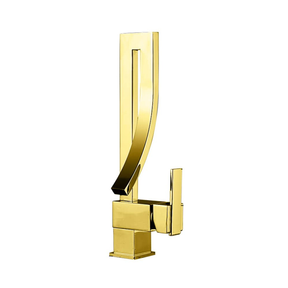 Chrome Brass Basin Faucet Single Handle Waterfall Mixer Tap Hot Cold Bathroom Sink Faucet Chrome Finish 9105992271436