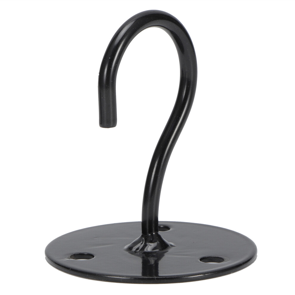 4Pcs Metal Ceiling Hooks Wall Mount For Lanterns, Flower Pots, Wind Chimes, Black 6951363178872