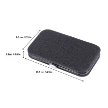 Schwarzes Edelstahl-Nagelknipser-Set, 8-teilig