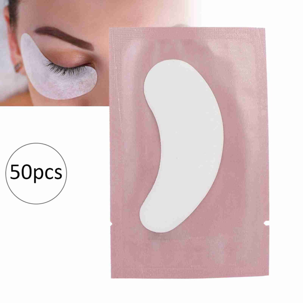 Unisex Pink 50Pcs Eyelash Grafting Isolation Pads For Extension, Skin-Friendly