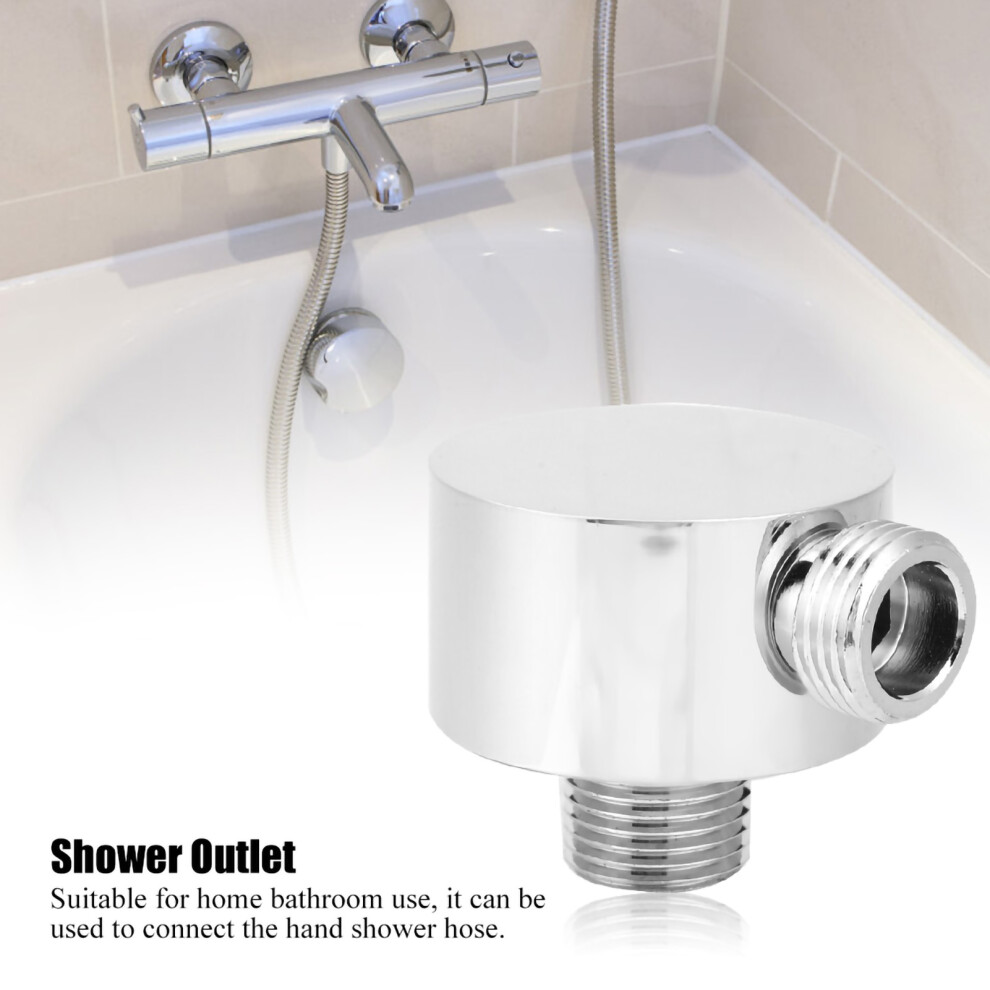 Brass Shower Outlet Elbow G1/2 | Round Shape Connector Leak-Free & Easy To Use 3681363179441