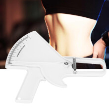 White Skinfold Caliper for Fitness Tracking - Accurate Portable Durable