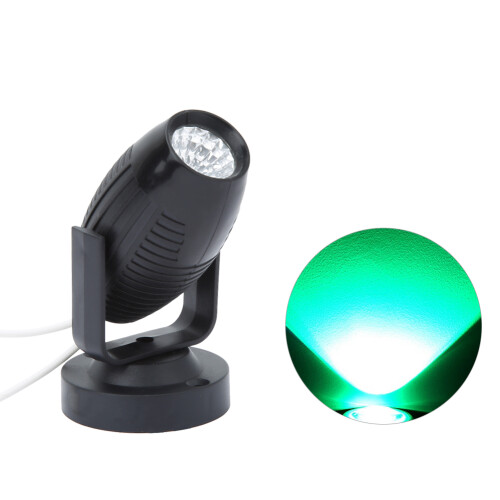 AC85-265V LED Mini Spotlight 8.5x4.5cm Green Light Adjustable Angle 2