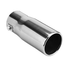Edelstahl flaches Endrohr 14,6 cm L, 6,8 cm Innen/Außen