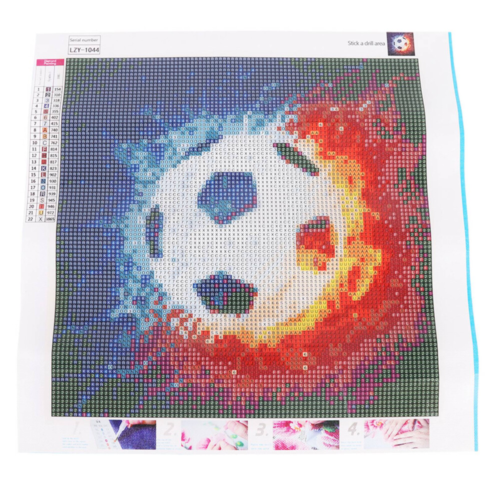 Full Drill 5D Soccer Pattern Diamond Painting 30X40cm Wall Decor Art 4931363182040