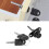 Office Security 2Pcs 16mm Black Lock Set for Drawer and Cabinet Use 10