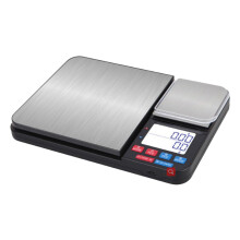 Balance de cuisine double plateau haute prĂ©cision, poĂŞle en acier inoxydable pour la cuisson et la pâtisserie, design ultra-compact facile Ă