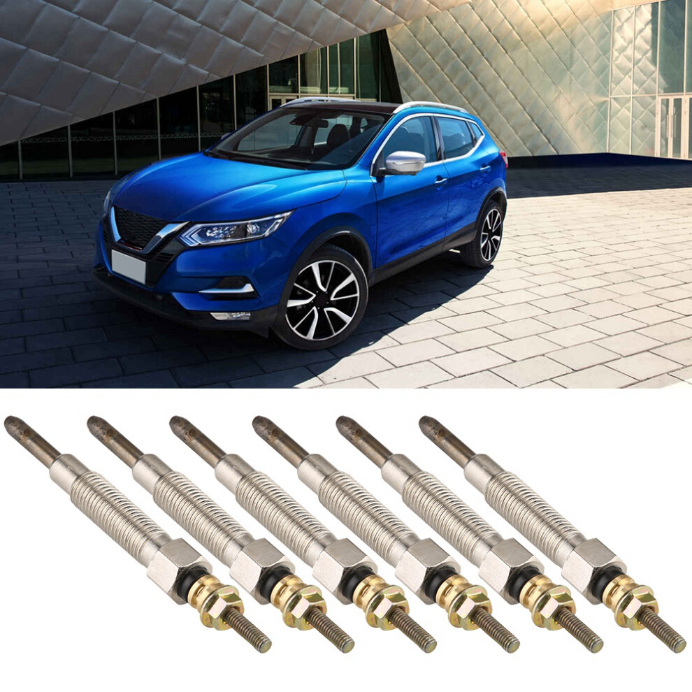 6Pcs Set Diesel Heater Glow Plugs For Nissan Patrol Y60 4.2 Diesel Engine 3111363183204