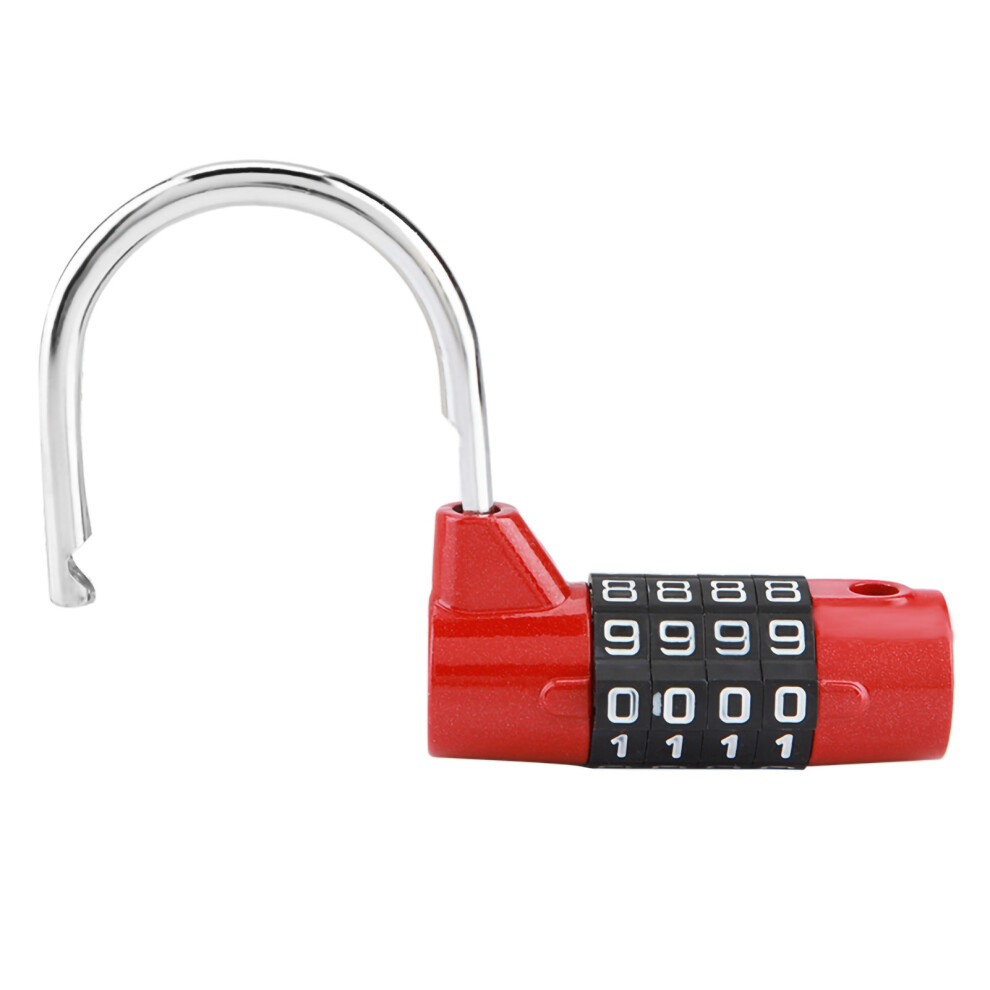 Secure Your Luggage & Gym Lockers With 4 Dial Code Combination Lock Red 9431363183139