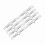 8 Stück Chrom-Spreader-Stangen 1/4-20 Chevy SBC Silber 16