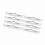 8 Stück Chrom-Spreader-Stangen 1/4-20 Chevy SBC Silber 3