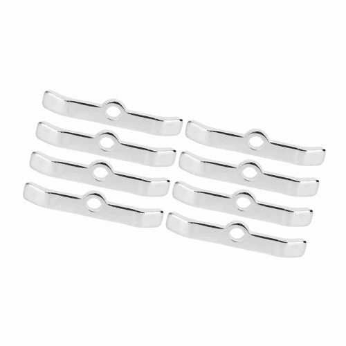 8 Stück Chrom-Spreader-Stangen 1/4-20 Chevy SBC Silber 2