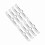 8 Stück Chrom-Spreader-Stangen 1/4-20 Chevy SBC Silber 12