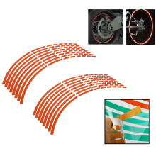 16 Stück orange 34 cm x 0,8 cm Felgenstreifen für 16-18 Zoll