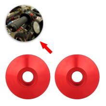 1 Paar Universell CNC-Aluminium-Lenkerendkappen Rot