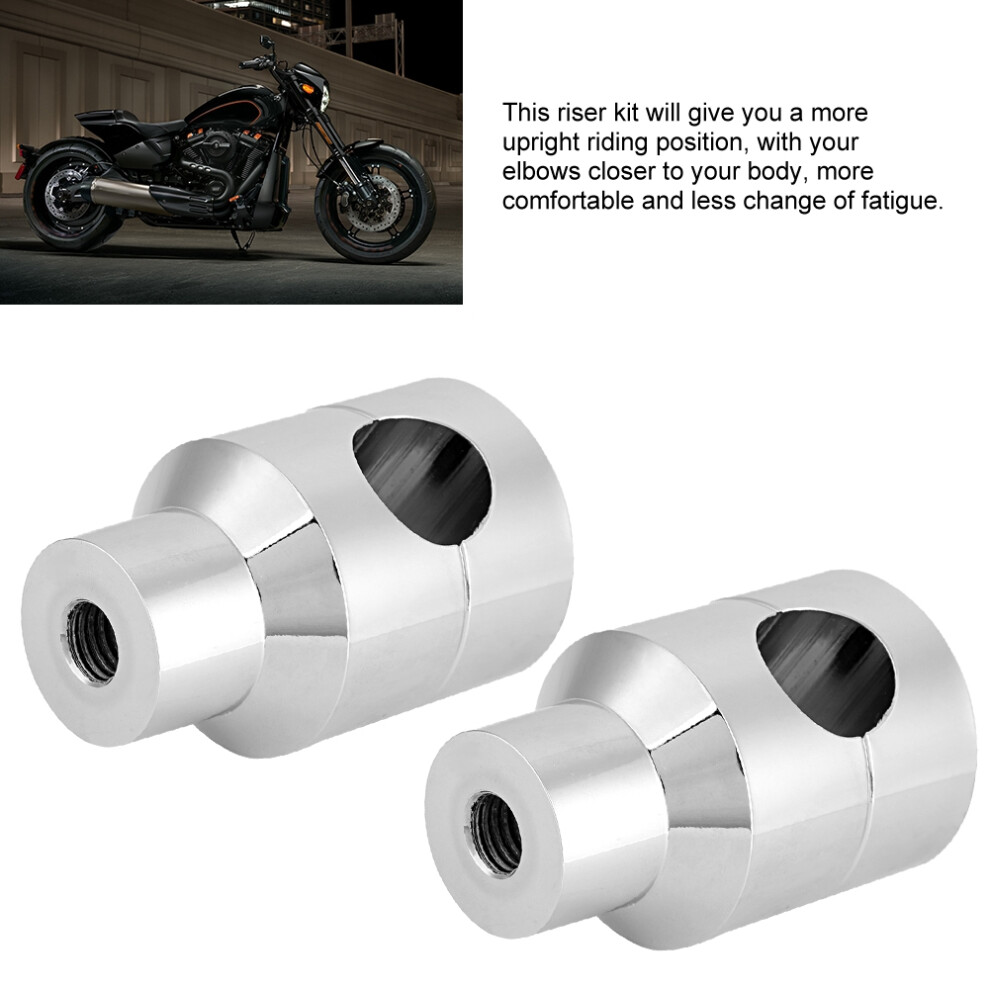 Universal 22Mm Aluminium Handlebar Riser Kit For Motorcycle Comfort Upgrade 3411363184554
