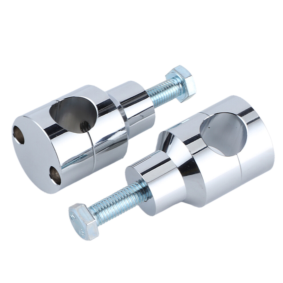 Motorcycle Handlebar Mount Riser Clamp Chrome Finish 25Mm / 1.0In 4991363184505
