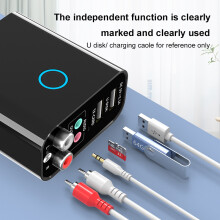 (Bluetooth v5.0US Schwarz) 2-in-1 Bluetooth-Adapter 5.0: Kabelloser Empfänger, Sender, Schnellladefunktion,