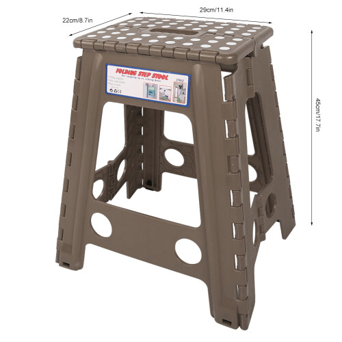 Portable Folding Plastic Step Stool 29x22x45cm, Non-slip, Multi-Color 2