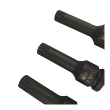 6pcs M141618 Spline Socket Wrench 1/2Inch Drive 12Point Torx Impact Bits Set For Automotive Oil Pan Sump