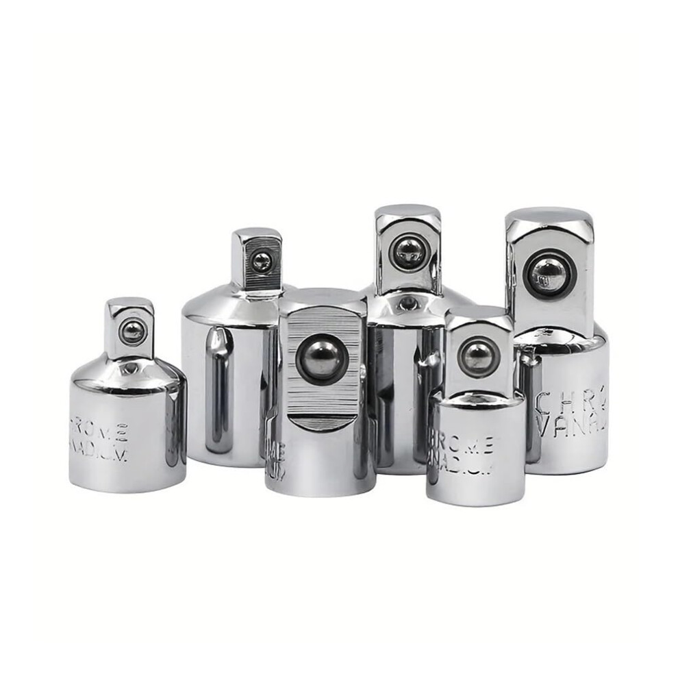 Ratchet Wrench Socket Converter Set 6Piece Stainless Steel 1/2 To 3/8, 3/8 To 1/4 Drive Adapters Model Y86pcs 9105992272563