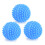 Blaue PVC-Waschbälle 4er-Set Ø 7 cm 1