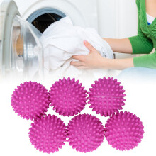 12 Stück Waschball PVC wiederverwendbar 400 g Rosenrot