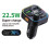 (B) Multifunctionele autolader met Bluetooth, MP3-speler, snellaadfunctie, luidspreker, 2