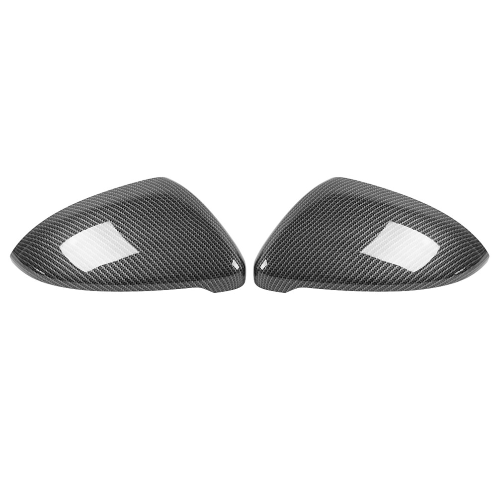 Carbon Fiber Style 2Pcs Rearview Wing Mirror Cover Caps For Cars 4121363188115