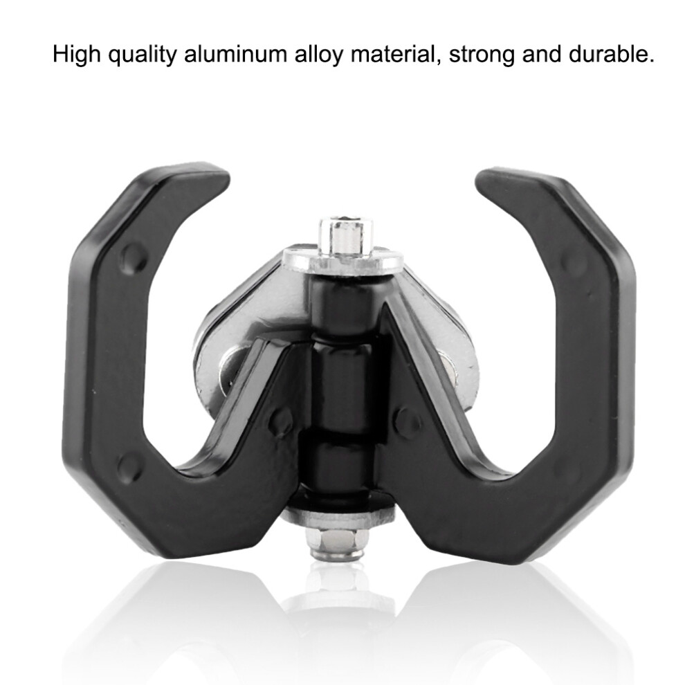 Universal Motorcycle Luggage Hook Alloy Aluminum Hanger Durable Black/Silver 7891363189067