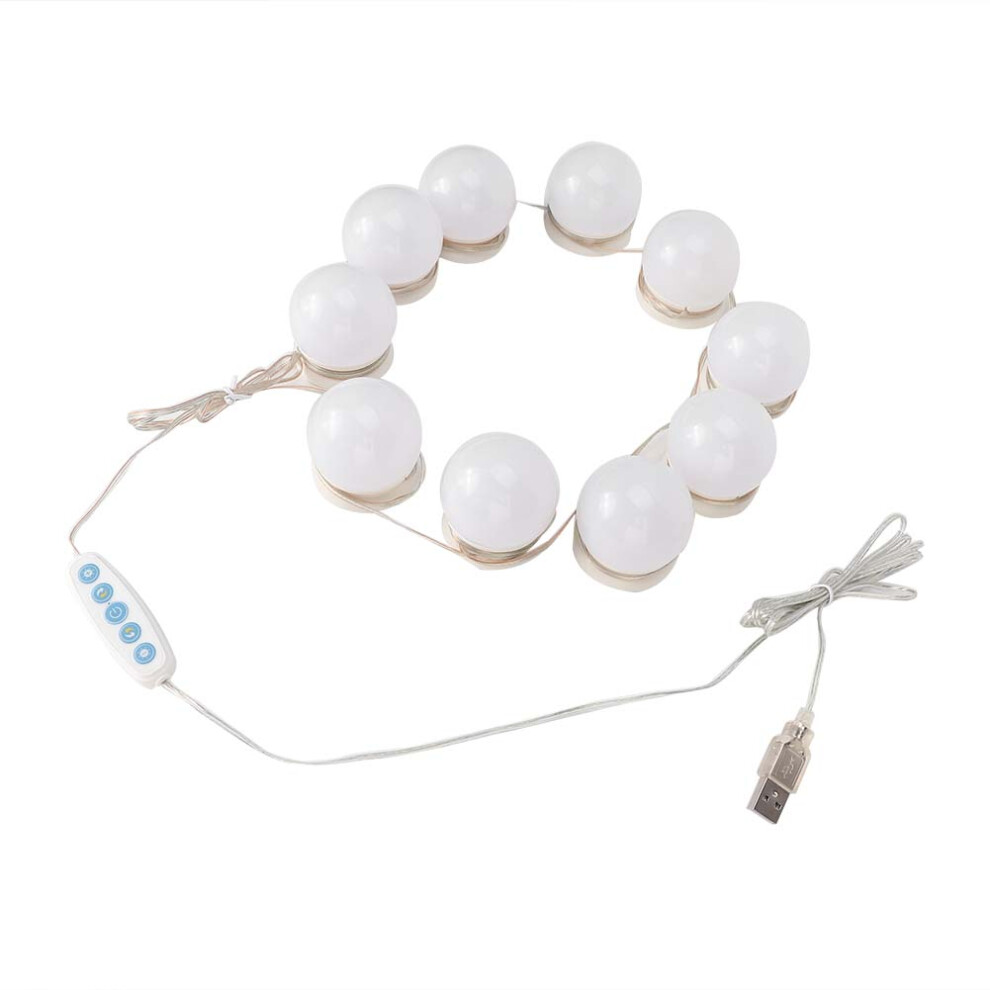10Pcs USB LED Light Bulb with 5 Color Modes for Vanity Mirrors